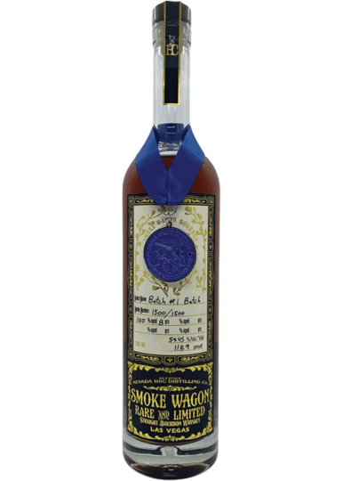 Nevada Hc Distilling Co Smoke Wagon Rare And Limited 8 Year Old Straight Bourbon Whiskey