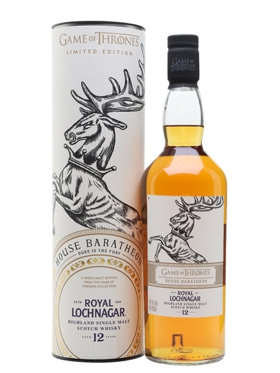 Royal Lochnagar Game Of Thrones House Baratheon 12 Year Old Single Malt Scotch Whisky