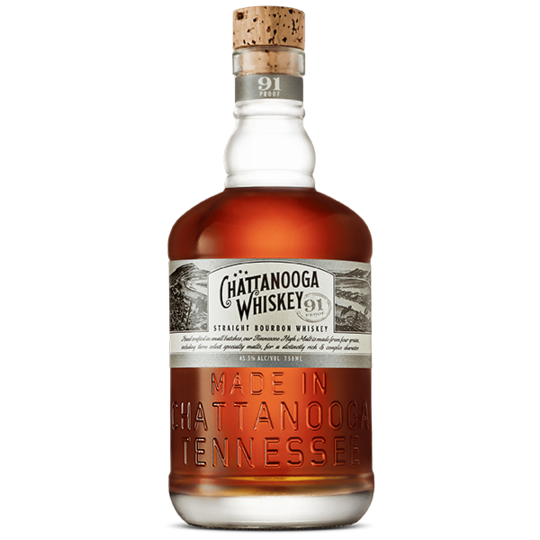 Chattanooga Whiskey Straight Bourbon Whiskey 91 Proof