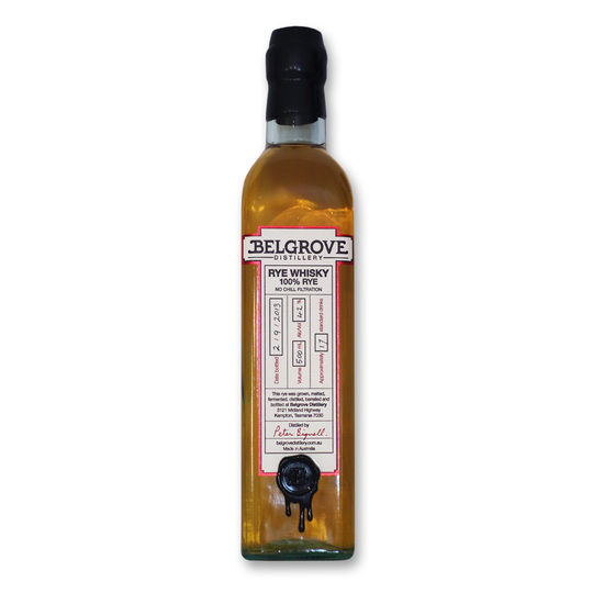 Belgrove Distillery Rye Whiskey