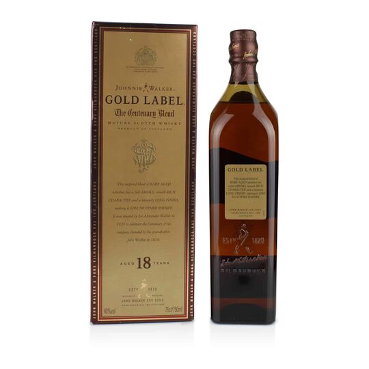 Johnnie Walker Gold Label The Centenary Blend 18 Year Old Blended Scotch Whisky 1990s Bottling