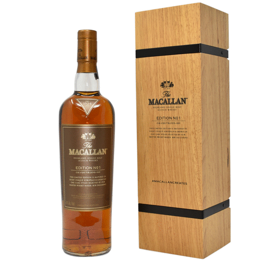 The Macallan Edition No 1 In Wooden Box Single Malt Scotch Whisky