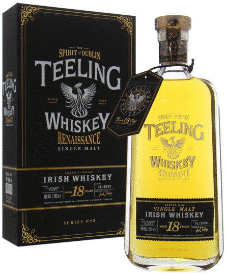The Teeling Whiskey Co Renaissance Series No 5 18 Year Old Single Malt Irish Whiskey