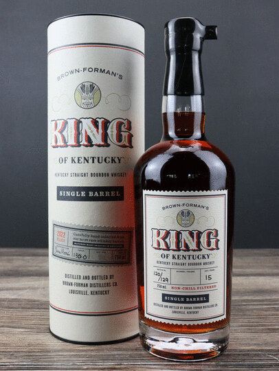 Brown Formans King Of Kentucky 2022 15 Year Old Single Barrel Bourbon