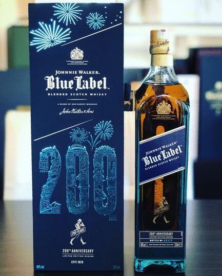 Johnnie Walker Blue Label 200th Anniversary Blended Scotch Whisky