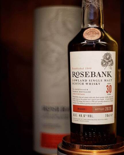 Rosebank 30 Year Old Single Malt Scotch Whisky