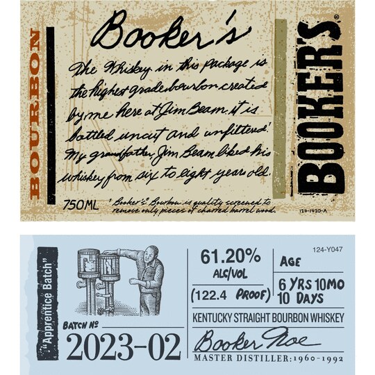 Bookers Small Batch Collection 2023 02 Apprentice Batch Kentucky Straight Bourbon Whiskey