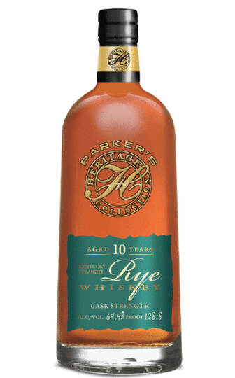 Parkers Heritage Collection 17th Edition Cask Strength 10 Year Old Straight Rye Whiskey