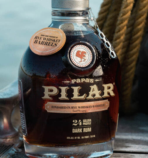 Papas Pilar 24 Year Old Rye Whiskey Finished Solera Dark Rum