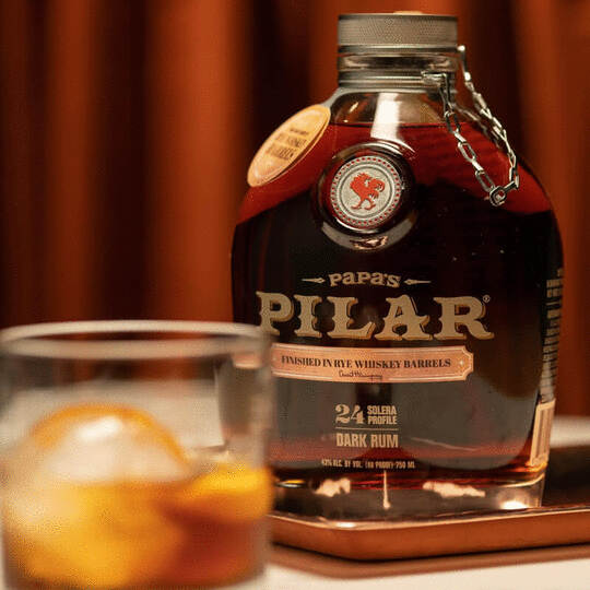 Papas Pilar 24 Year Old Rye Whiskey Finished Solera Dark Rum