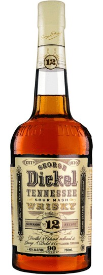 George Dickel Superior Recipe No 12 Brand Tennessee Sour Mash Whisky