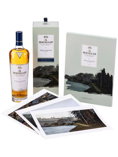 The Macallan Home Collection River Spey With Giclee Art Prints Single Malt Scotch Whisky