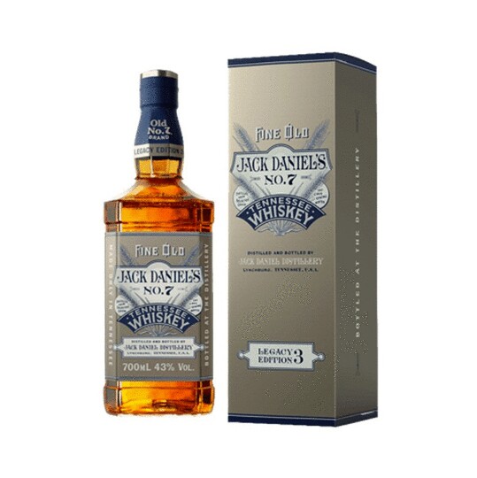Jack Daniels Legacy Edition 3 Old No 7 Brand Sour Mash Whiskey