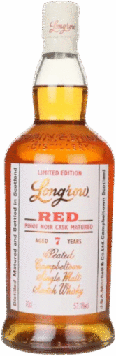 Longrow Red Limited Edition Pinot Noir Cask Matured 7 Year Old Peated Single Malt Scotch Whisky