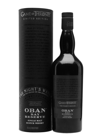 Oban Game Of Thrones The Nights Watch Bay Reserve Single Malt Scotch Whisky