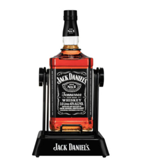 Jack Daniels Old No 7 Black Label Tennessee Whiskey On Cradle